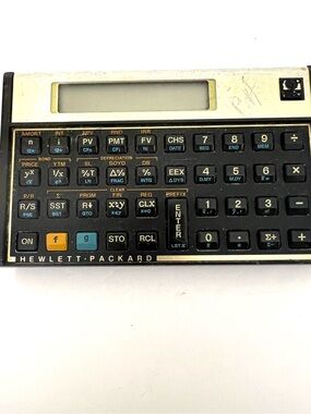 Hewlett-Packard HP Financial Calculator - Black and Cream